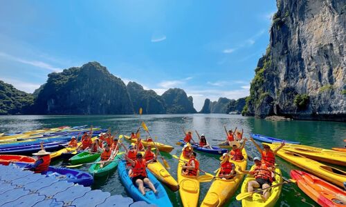 Halong Bay Kayaking in Yellow
